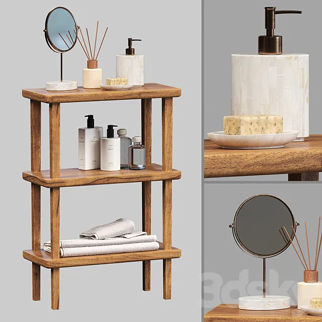 Bathroom decor Zara Home 3DModel