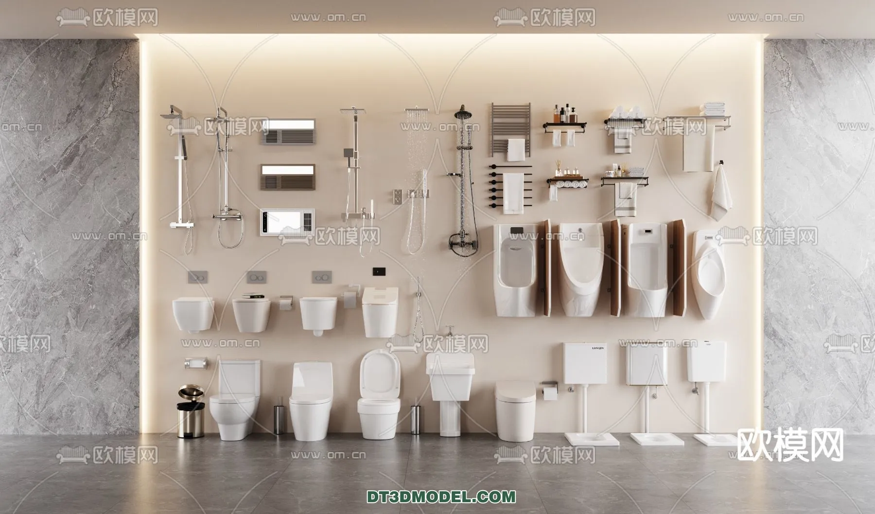 Bathroom Decoration 3D Models For Free Download - 3dsky - 004 - CORONA Render