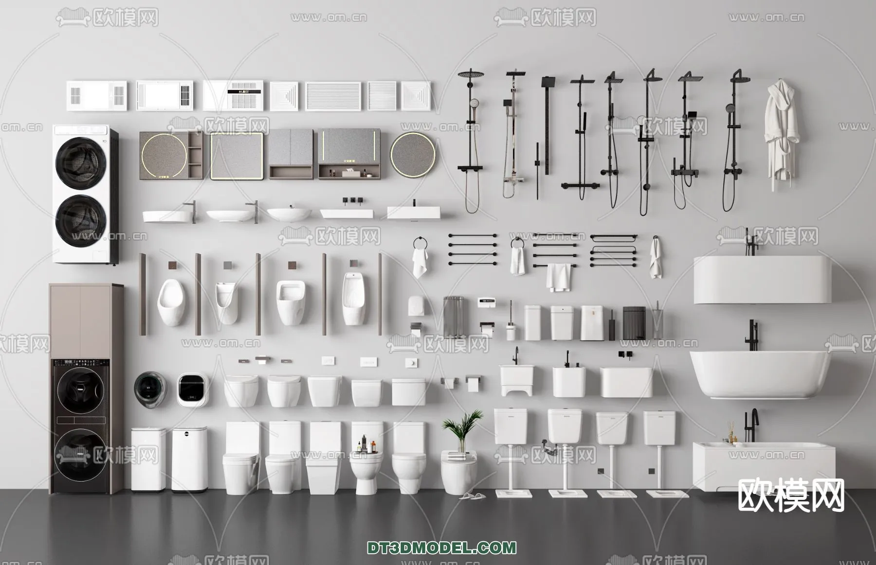 Bathroom Decoration 3D Models For Free Download - 3dsky - 011 - VRAY Render