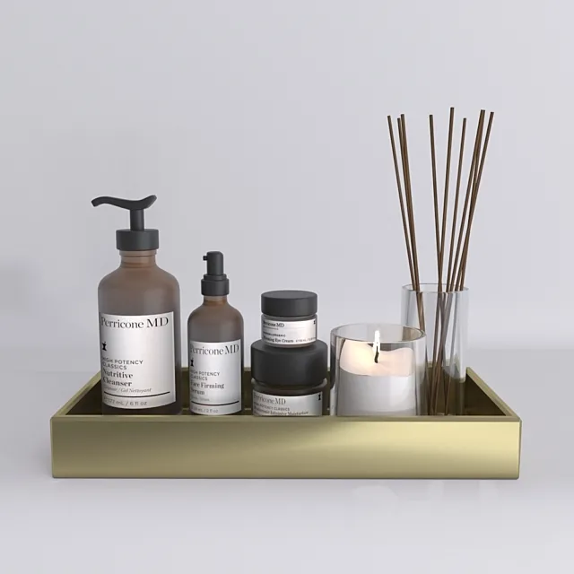 Bathroom decorative set 3DModel