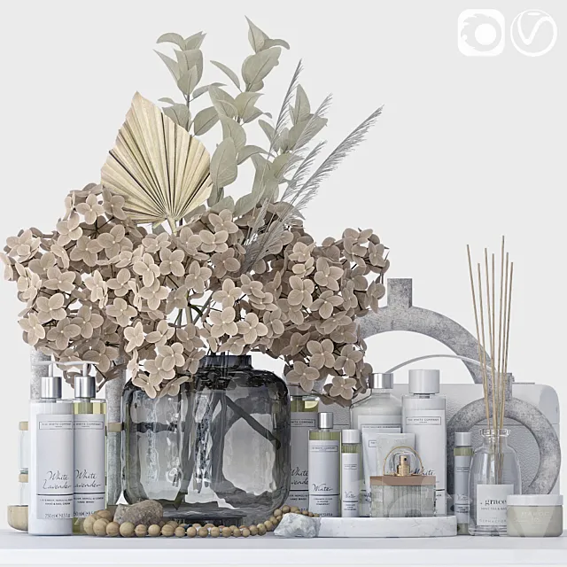 Bathroom decorative set - 4 3D Model