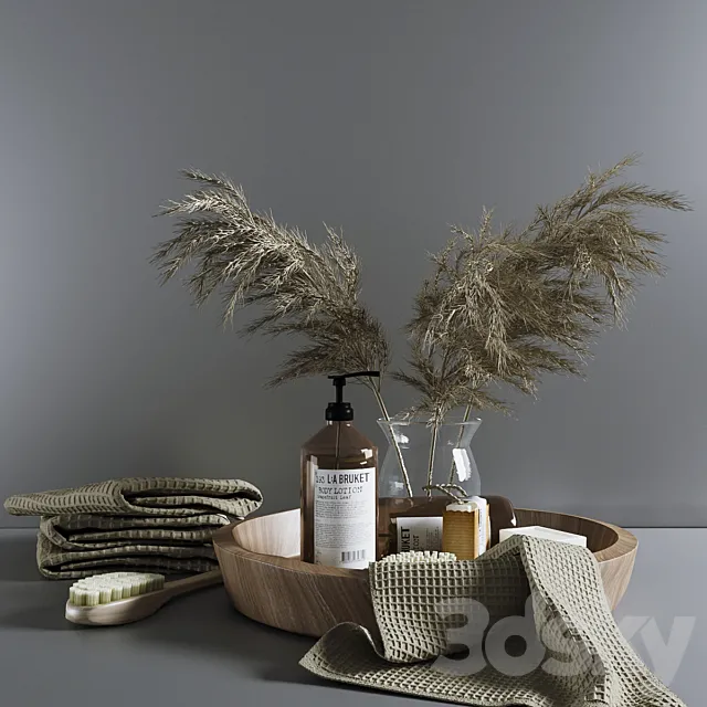 Bathroom decorative set # 5 3DModel