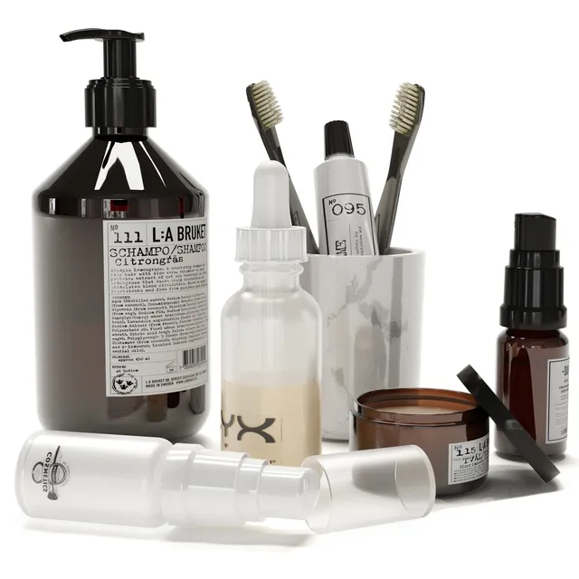 bathroom - Decorative set La Bruket 3D Model