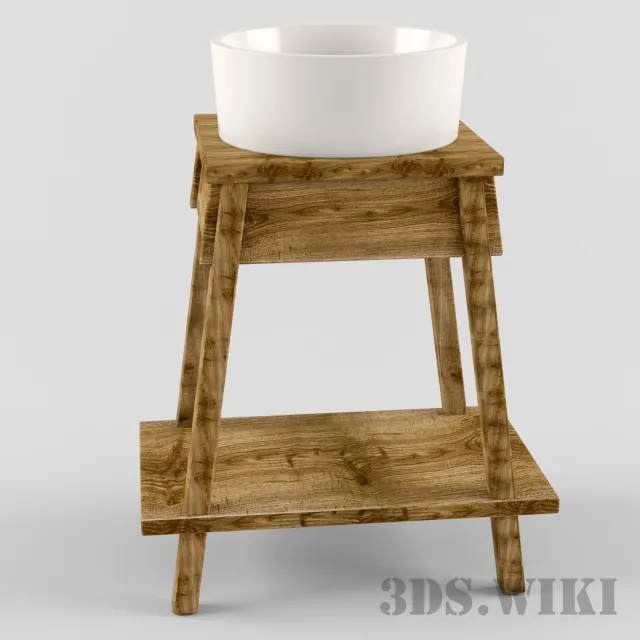 bathroom - Designer washbasin 3D Model
