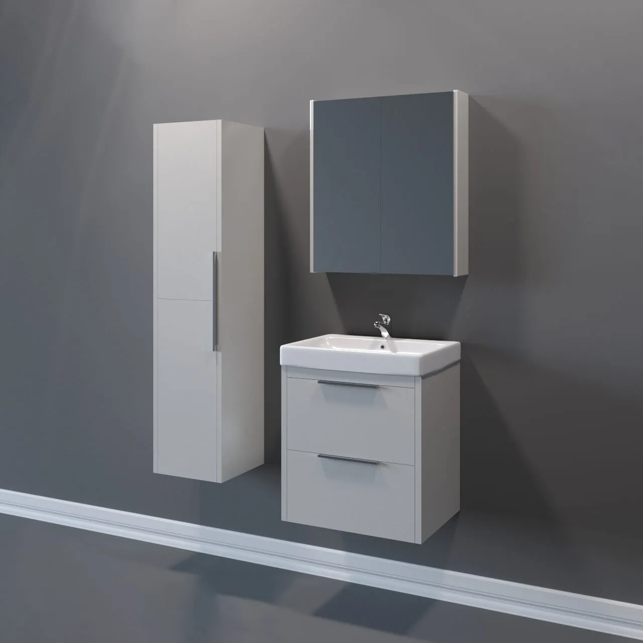 bathroom - Dreja Enzo + Dreja Q70 bathroom furniture 3D Model