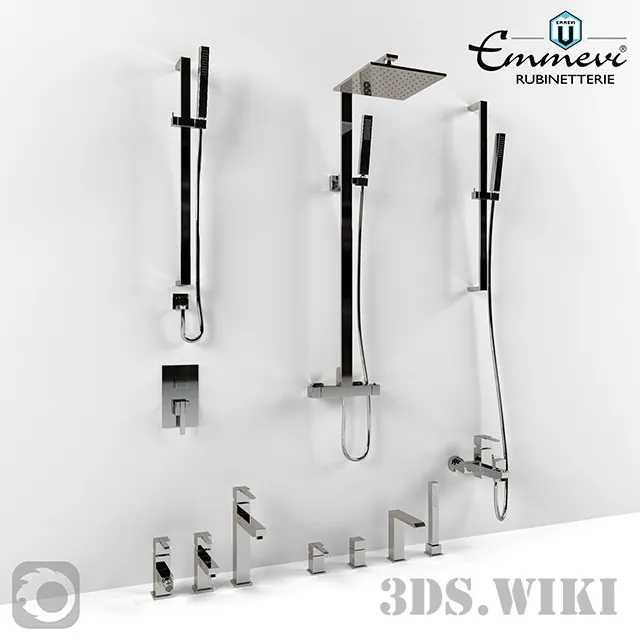 bathroom - Emmevi Sicily Mixer Set 3D Model