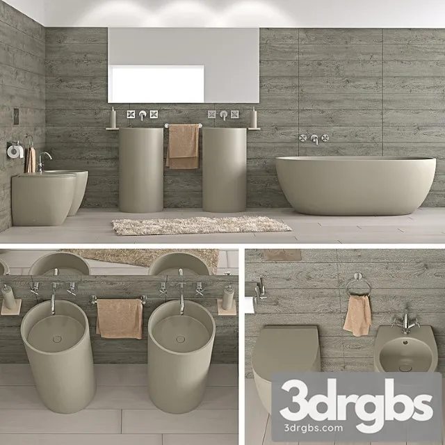 Bathroom Esedra 3D Model Free