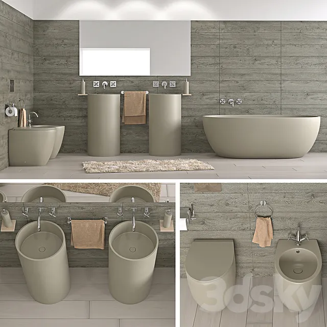 Bathroom Esedra 3D Model