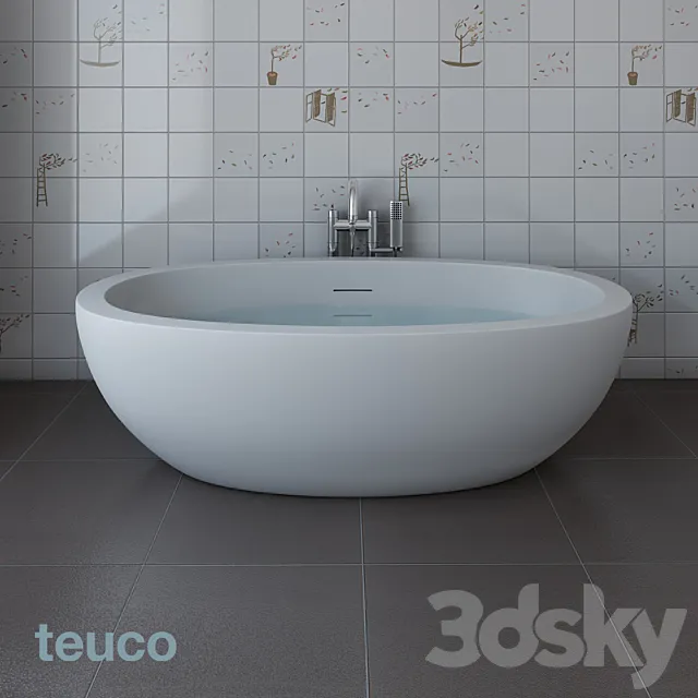 Bathroom faucet and Teuco FEEL Teuco Leaf RL19 3DModel