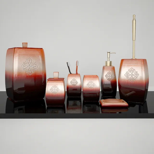 bathroom - Florentin bathroom accessories 010 3D Model