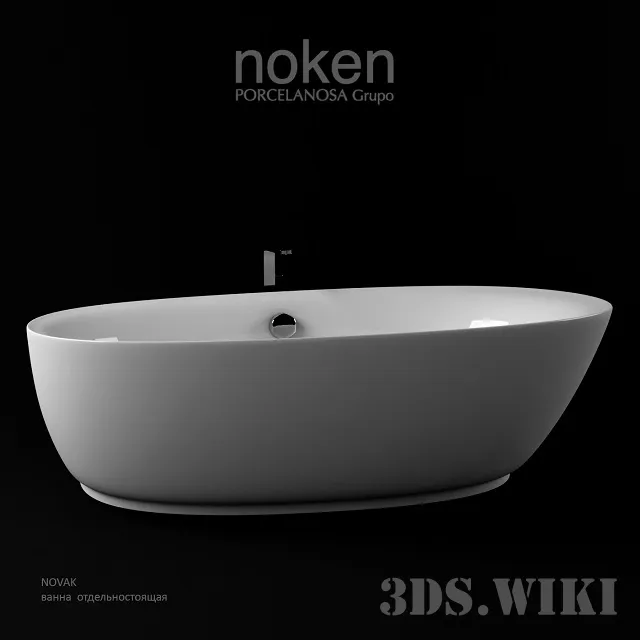 bathroom - Freestanding bathtub Noken 3D Model