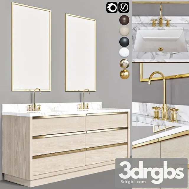 Bathroom Funiture 11 3D Model Free