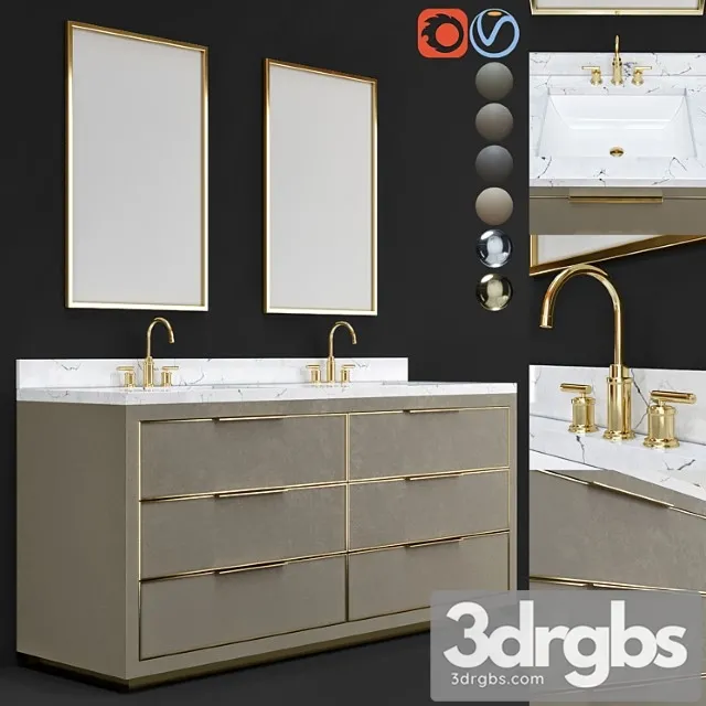 Bathroom Funiture 14 3D Model Free