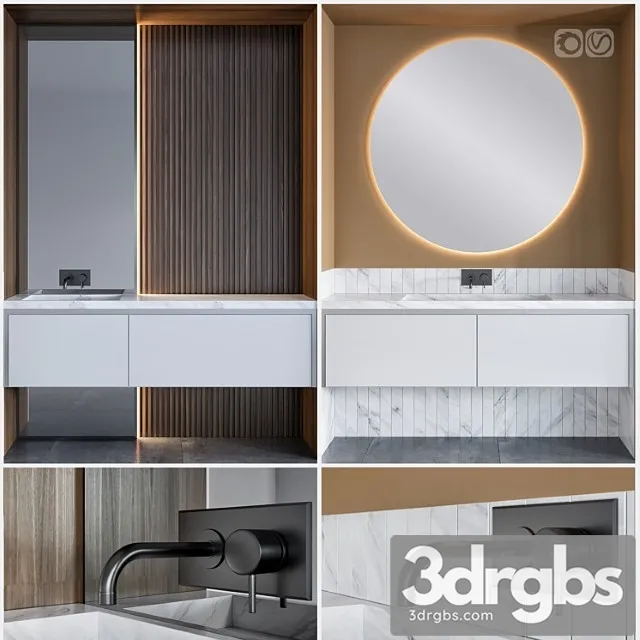 Bathroom Funiture 4 3D Model Free