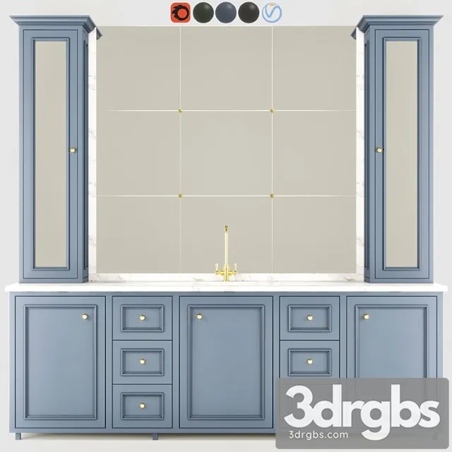 Bathroom Funiture 5 3D Model Free