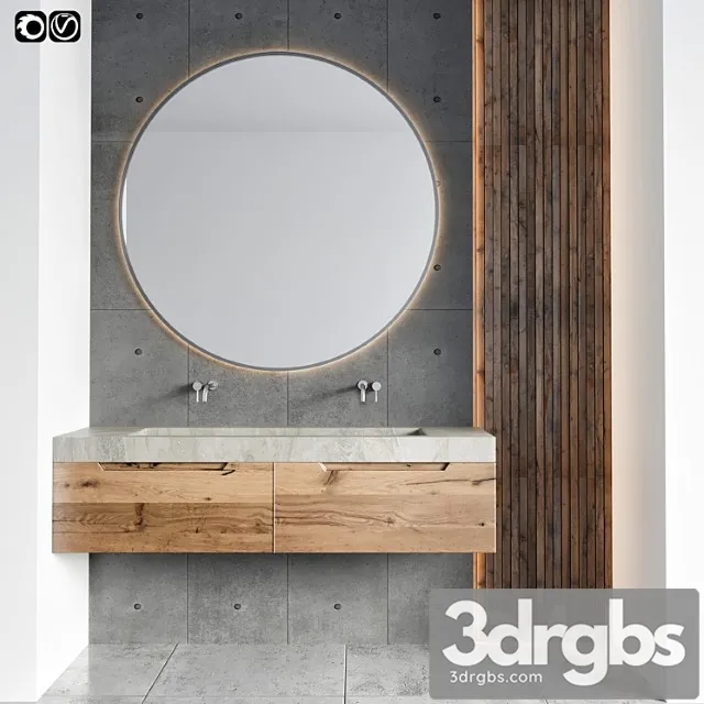 Bathroom Funiture 6 3D Model Free