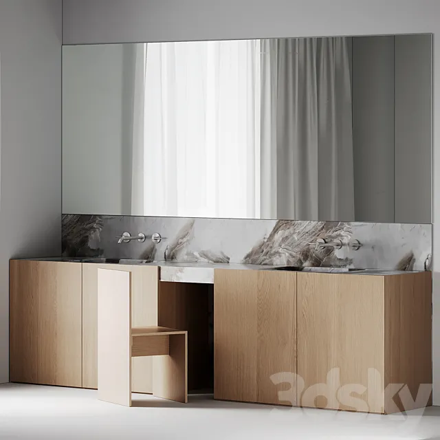 Bathroom Furniture 002 3D Model