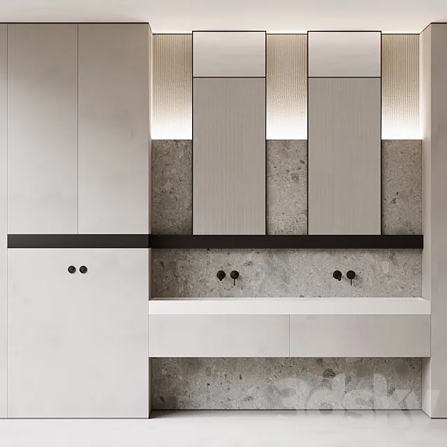 Bathroom furniture 01 3D Model