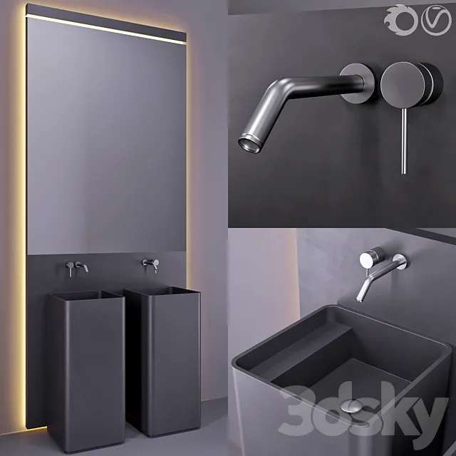 bathroom furniture 02 3D Model