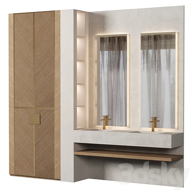 Bathroom Furniture 029 3D Model