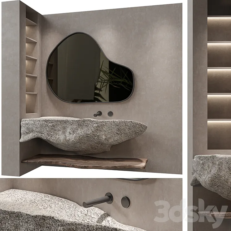 Bathroom Furniture 03 3D Model Free