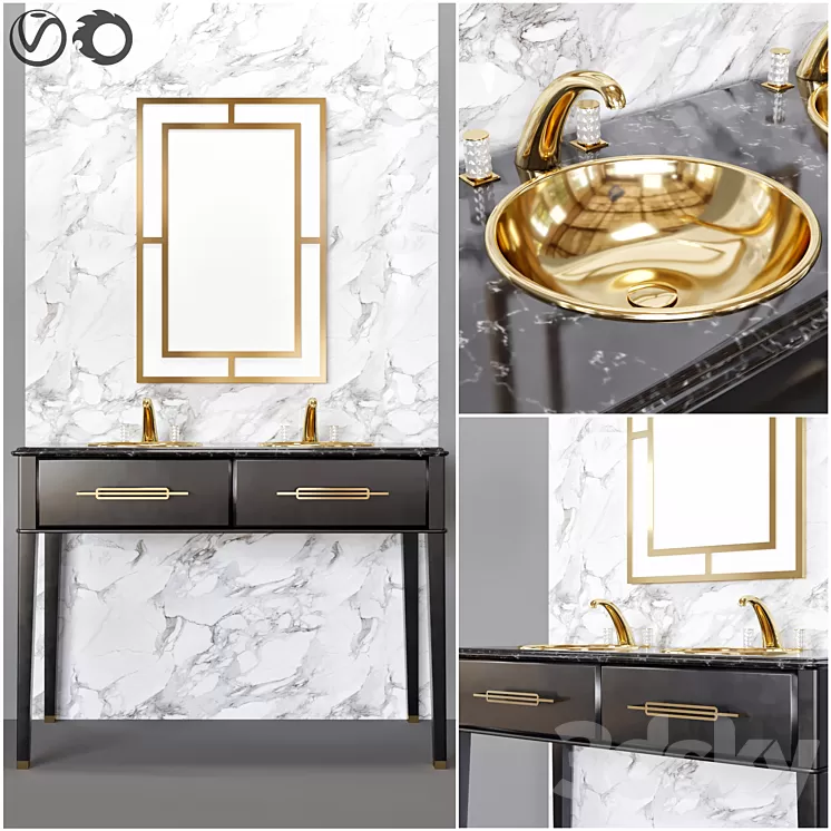 bathroom furniture 05 3D Model