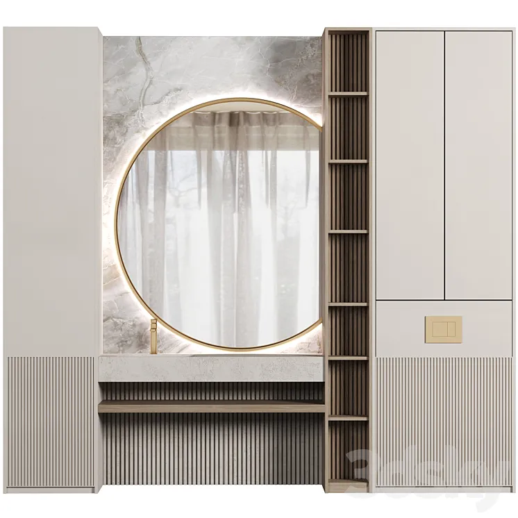 Bathroom Furniture 057 3D Model Free