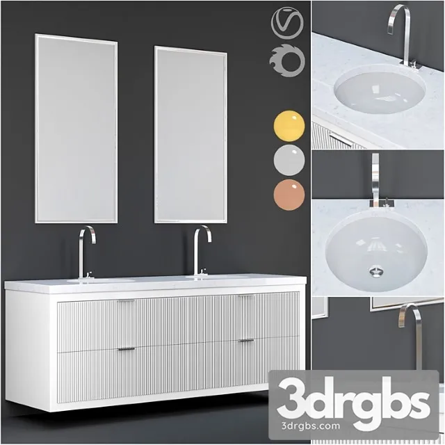 Bathroom Furniture 06 3D Model Free