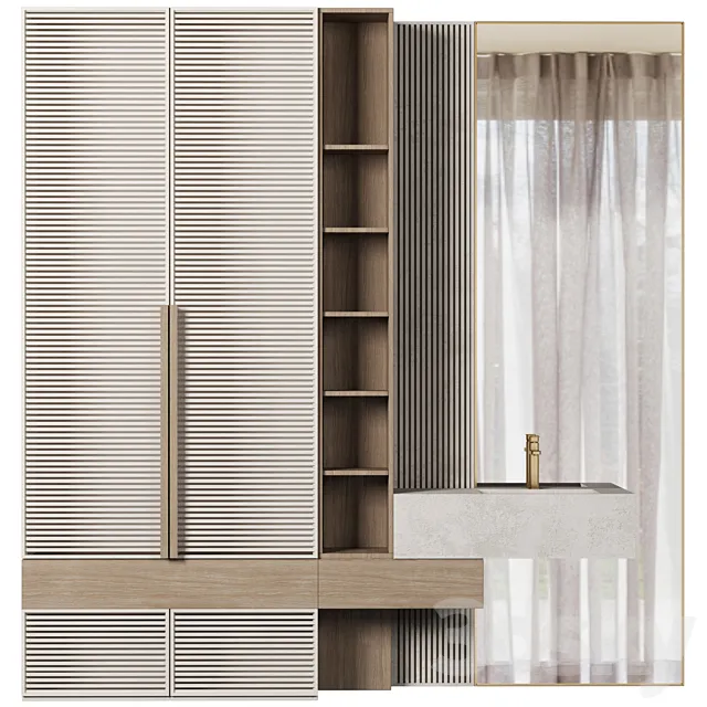 Bathroom Furniture 064 3D Model