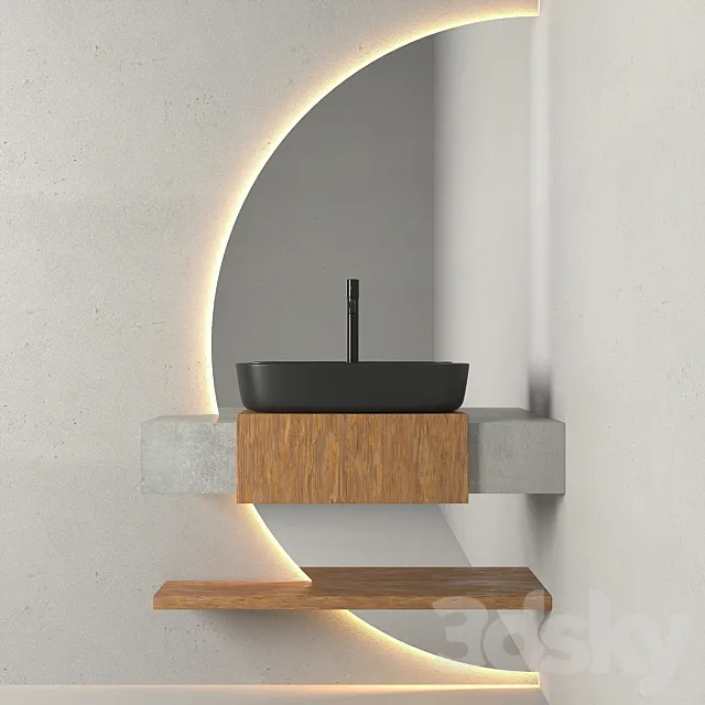 Bathroom Furniture 07 3D Model