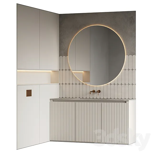Bathroom furniture 07 3D Model