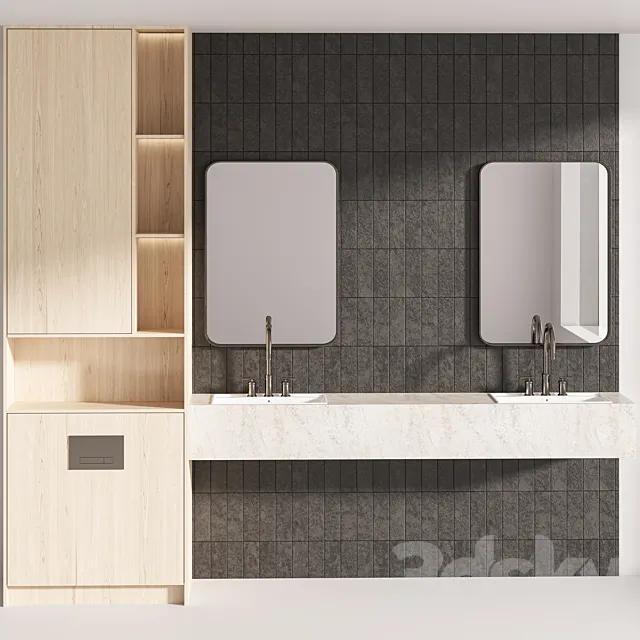 Bathroom Furniture 08 3D Model
