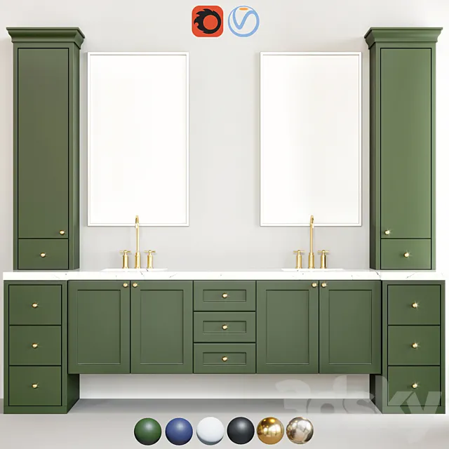 bathroom furniture 09 3D Model