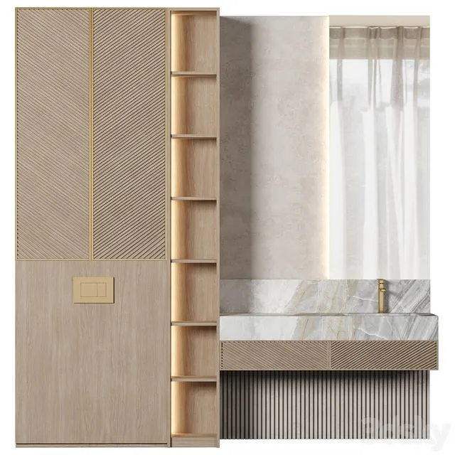 Bathroom Furniture 090 3D Model