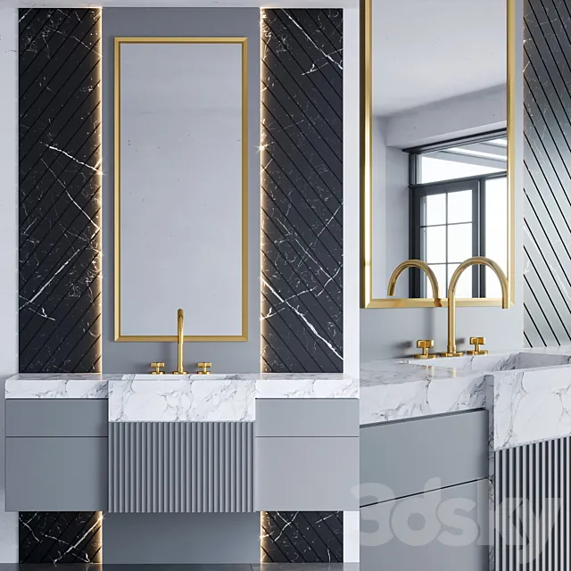bathroom furniture 10 3D Model