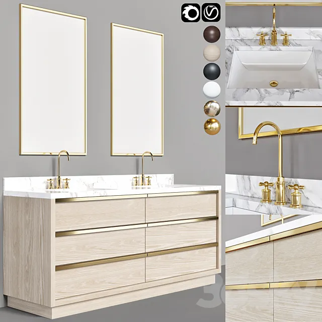 bathroom furniture 11 3D Model