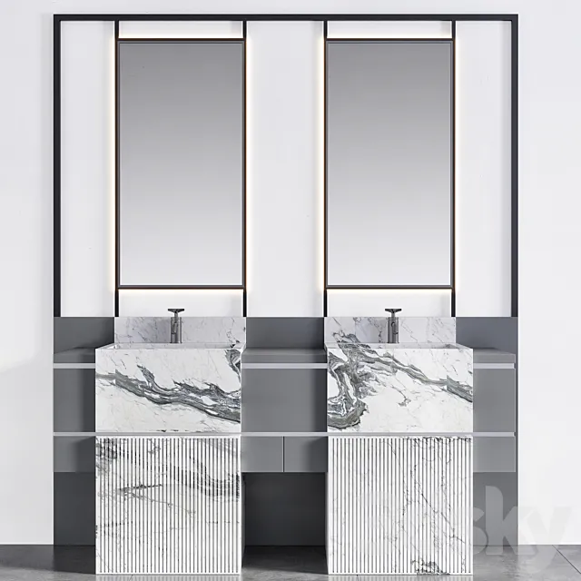 bathroom furniture 12 3D Model