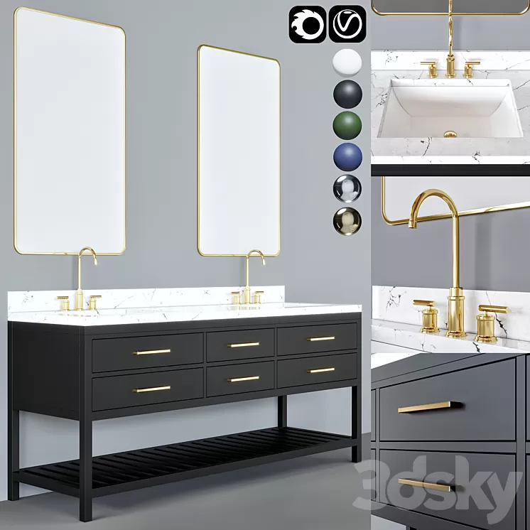 bathroom furniture 13 3D Model