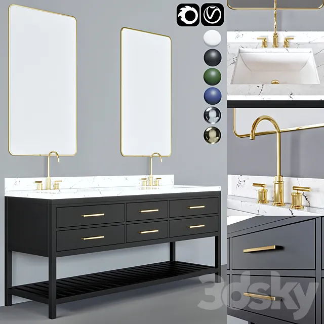 bathroom furniture 13 3DModel