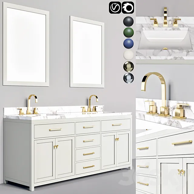 bathroom furniture 14 3D Model