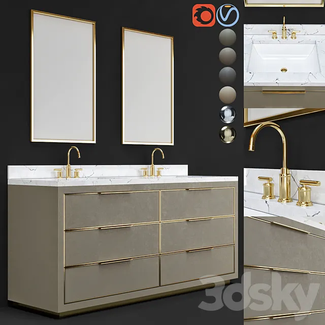 bathroom furniture 15 3D Model