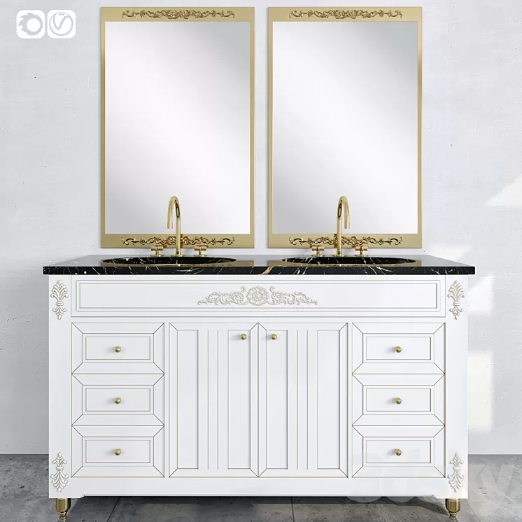 Bathroom furniture 2 3D Model