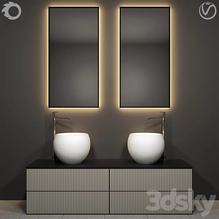 bathroom furniture 29 3D Model