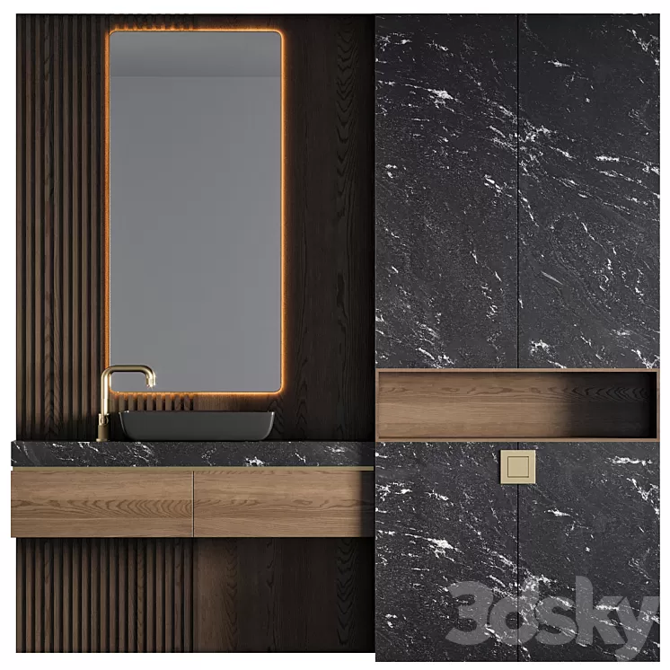 Bathroom Furniture 30 3D Model Free