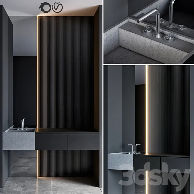 bathroom furniture 34 3D Model