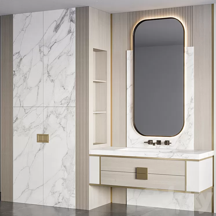 Bathroom Furniture 38 3D Model Free