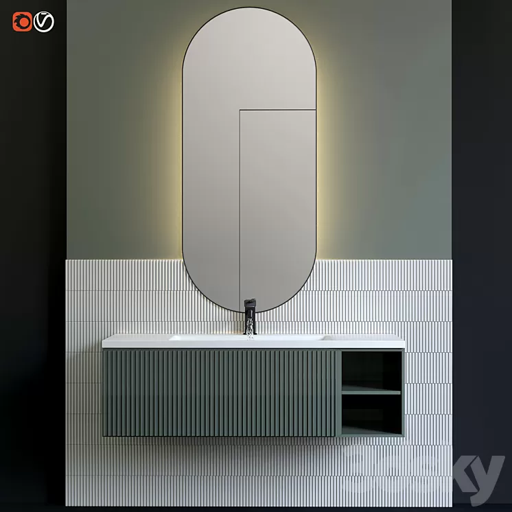 bathroom furniture 3D Model Free