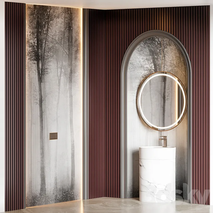 Bathroom furniture 40 3D Model Free