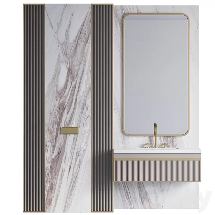 bathroom furniture 40 3D Model Free