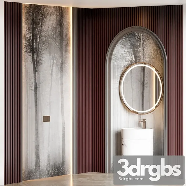 Bathroom furniture 413 3D Model Free